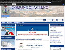 Tablet Screenshot of comune.acerno.sa.it